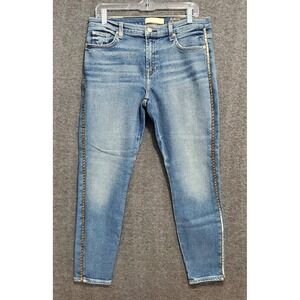 7 Seven For All Mankind‎ Jeans Womens 31 Luxe Vintage Ankle Skinny Beaded Denim